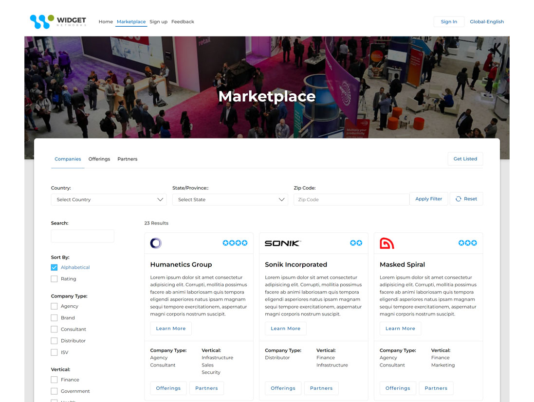 screenshot of ZINFI?? Partner Relationship Management